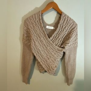 Petal & Pup beige knit sweater top